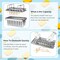 Commercial Popsicle Molds 20PCS Round Heads with Double Slot Stainless Steel Popsicle Molds Metal Ice Cream Popsicle Mold with Lid, Single Cup Capacity 85ml